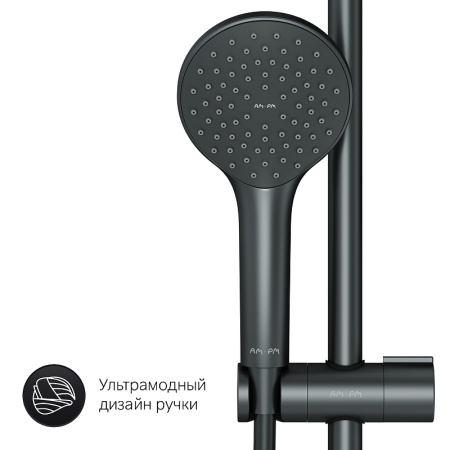 душевая система am.pm x-joy f42885a14 черная