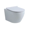 Унитаз Nemo 817B-3 подвесной, безободковый, крышка микролифт, glossy white