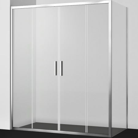Душевой уголок WasserKRAFT Lippe 170×90 45S54 профиль серебристый, стекло прозрачное