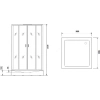 душевая кабина niagara premium 90x90 ng-6901-01q black без гидромассажа