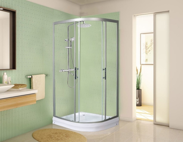 душевой уголок weltwasser ww500 с 120×90 l 10000012452 профиль хром, стекло прозрачное