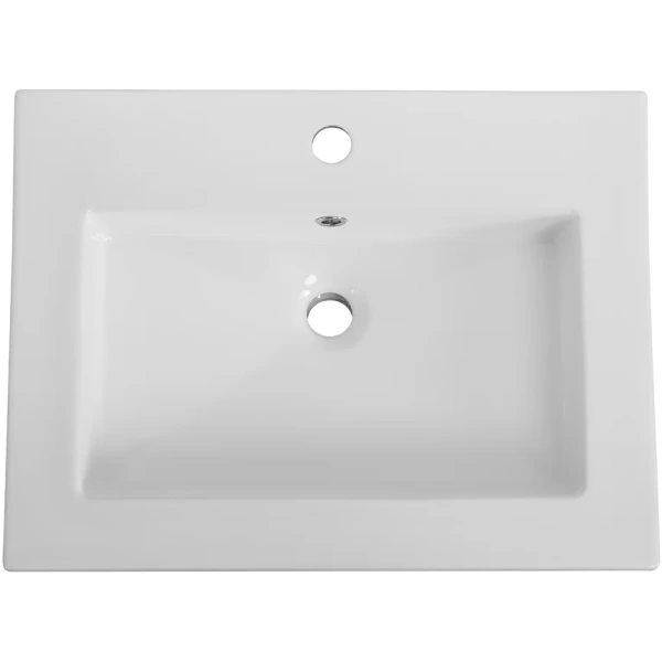 раковина cezares czr-8070-60 61x46 см, накладная, белый
