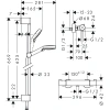 термостат для душа hansgrohe ecostat 27812400