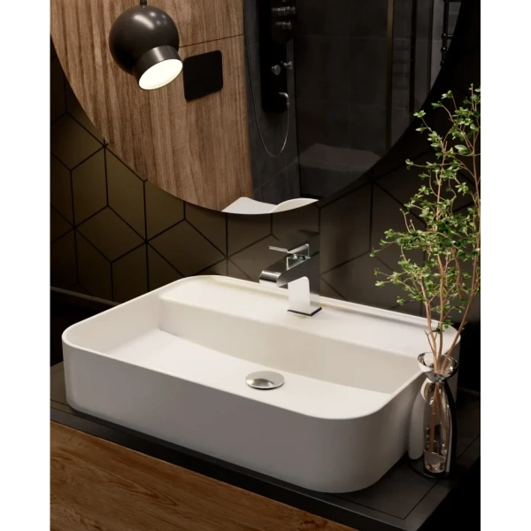 смеситель для раковины aquame prato aqmp6120 без донного клапана, хром