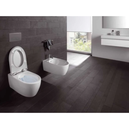 унитаз подвесной geberit icon 500.784.01.1 безободковый, с крышкой сидением микролифт, цвет белый