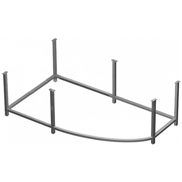 каркас для ванны jacob delafon odeon up 160x90 sf081ru-nf цвет серый