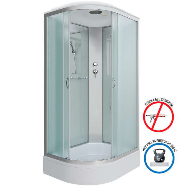 душевая кабина niagara classic 100х80 r ng-33084r без гидромассажа