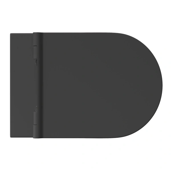 унитаз alice form 22300108 подвесной, безободковый, без сиденья, 50x35 см, черный матовый