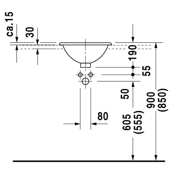 раковина встраиваемая duravit architec 318400000 раковина встраиваемая duravit architec 318400000