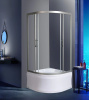 душевой уголок weltwasser ww500 с 90×90 10000012446 профиль хром, стекло прозрачное
