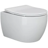 унитаз ceramicanova play cn3001 подвесной, с сиденьем микролифт, белая