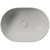 раковина gsi pura 886017 накладная, 50x35 см, cenere opaco (серый матовый)