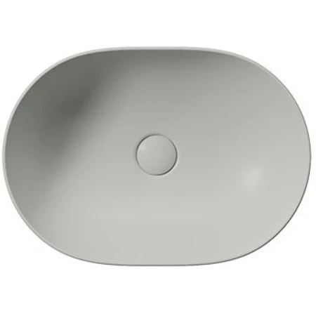 раковина gsi pura 886017 накладная, 50x35 см, cenere opaco (серый матовый)