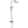 Душевая система Bravat Riffle F6336370CP-A-RUS с изливом, верхним душем, ручная лейка, цвет хром