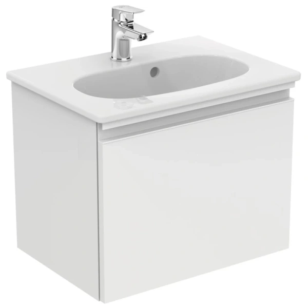 раковина полувстраиваемая ideal standard tesi vanity 53х37 см, белый, t351101