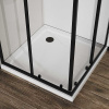 душевой уголок vincea city 100x90 vss-5ct9010clb профиль черный, стекло прозрачное