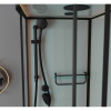 душевая кабина 120x80x220 см frank f412/1l м black 20066 текстурное стекло