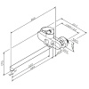 cмеситель для ванны с душем am.pm like f8090000
