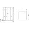 душевая кабина niagara premium 90x90 ng-6001-01gq с гидромассажем