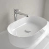 раковина villeroy & boch collaro 4a195601 накладная, 56x36 см, альпийский белый