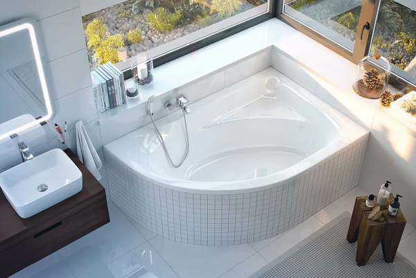 акриловая ванна excellent aquarella 150x100 r без гидромассажа