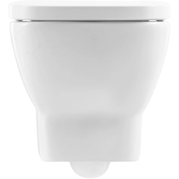 унитаз подвесной безободковый belbagno lago bb128ch, без сиденья, цвет белый