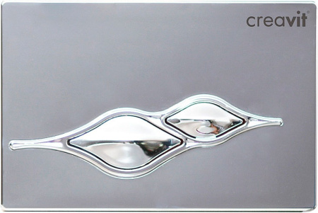 Кнопка для инсталляции Creavit Ufo GP1004.00 цвет хром глянцевый
