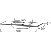 раковина jacob delafon sherwood 100 eb1830ru-de1 белая матовая 379676