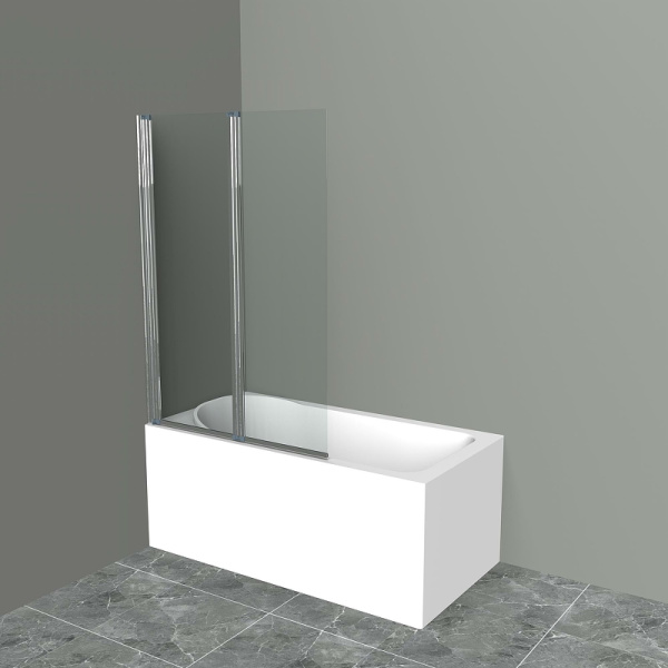 шторка на ванну belbagno uno-v-2-120/150-c-cr профиль хром стекло прозрачное