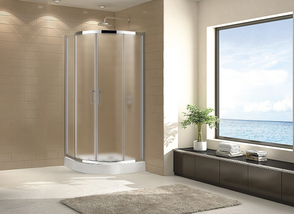 душевой уголок cezares eco 90x90 eco-o-r-2-90-p-cr профиль хром стекло рифленое