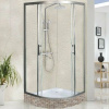 Душевой уголок WeltWasser WW500 С 100×100 10000012449 профиль хром, стекло прозрачное
