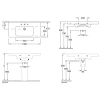 раковина villeroy & boch subway 2.0 7175a0r1 подвесная, с переливом, нешлифованный, 100x47 см, альпийский белый ceramicplus 