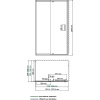 душевой уголок wasserkraft berkel 120x100 48p10 профиль хром, стекло прозрачное