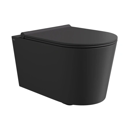 Унитаз Alice Form 22300108 подвесной, безободковый, без сиденья, 50x35 см, черный матовый