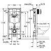 инсталляция для унитаза grohe rapid sl 38721001 с кнопкой смыва, хром