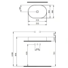 раковина 55x38 см berges ego sl 181612