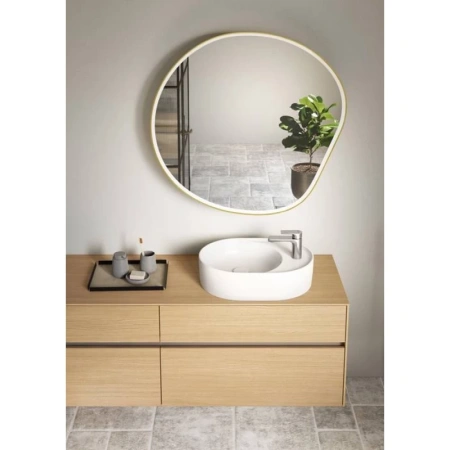 раковина villeroy & boch collaro 4a1956rw накладная, 56x36 см, stone white (белый матовый) с покрытием ceramicplus