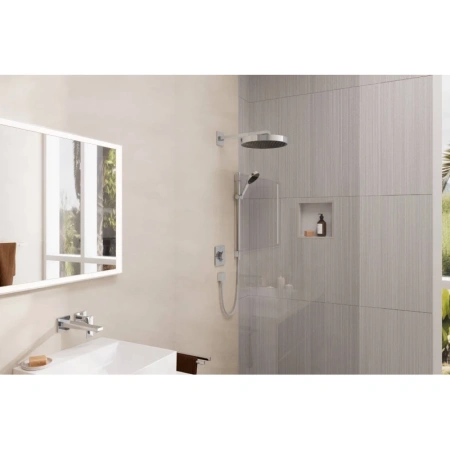 кронштейн для верхнего душа 390 мм hansgrohe square 27694000