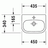 раковина подвесная duravit d-code 07074500702