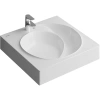 Раковина Grossman Neo 2606001 над стиральной машиной, 60.5x60.3 см, белая