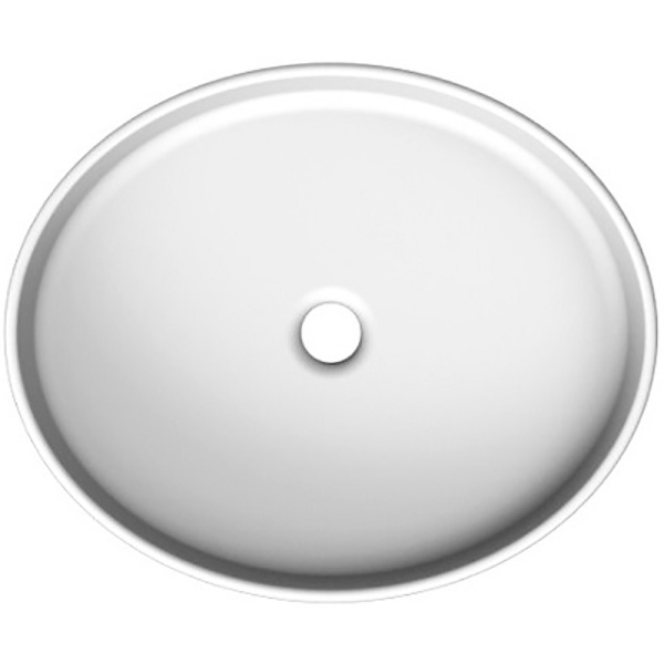 раковина scarabeo thin 8030 накладная, округлая, 54.5x45 см, белая