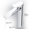 смеситель для раковины am.pm x-joy f85a92000 хром