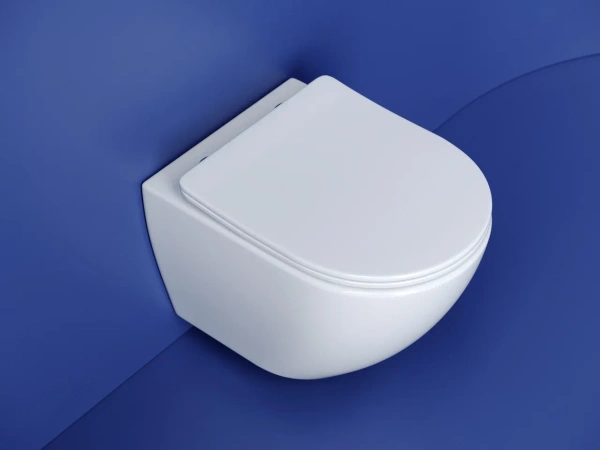унитаз ceramicanova metropol cn4002t подвесной, безободковый, с сиденьем микролифт, белая