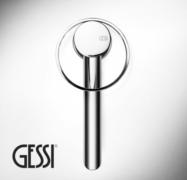 смеситель gessi anello 63301#031 для раковины, с донным клапаном, хром