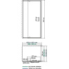 душевой уголок wasserkraft berkel 110x80 48p14 профиль хром, стекло прозрачное