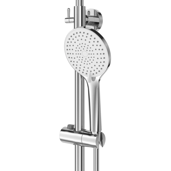 душевая система cezares lux lux-cvd-01 254 мм, со смесителем, хром