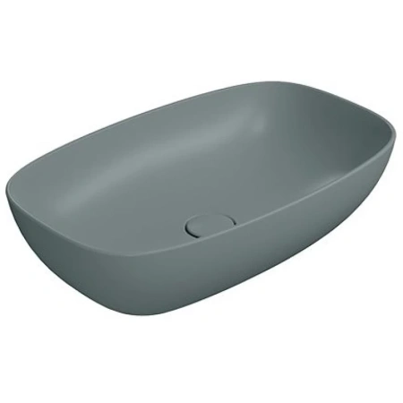 Раковина GSI Nubes 978304 накладная, 60x38 см, Agave opaco (Зеленый матовый)