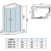 душевая кабина weltwasser ww500 werra 1204 120x90 l 10000006431 с гидромассажем
