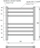 полотенцесушитель point веста pn70756w электрический, 50x60 см, белый