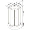 душевая кабина parly classic cm86 85х85 7855 без гидромассажа